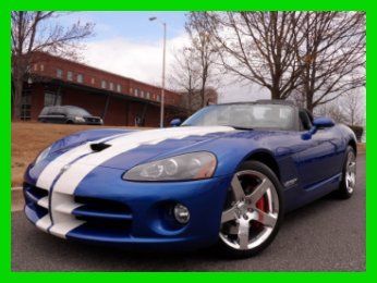 392 original miles! viper blue white stripes convertible 5-spoke aluminum wheels