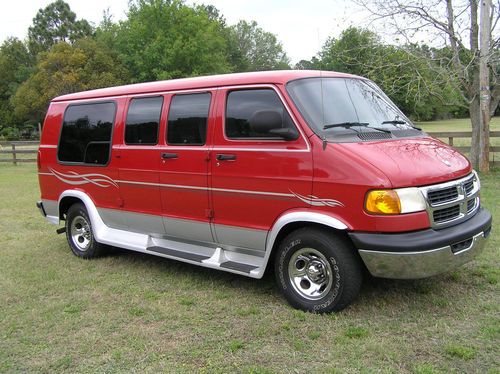 2002 dodge ram 1500 conversion van - red