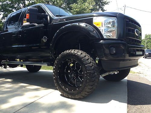 Lifted 2013 ford f250 turbo diesel lariat show truck loaded only 5500mi amazing!