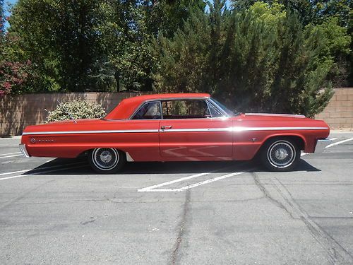1964 impala ss original unrestored 33000 miles red nice car uncut survivor