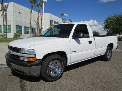 2001 white 4.8l v8 automatic miles:77k regular cab pickup truck