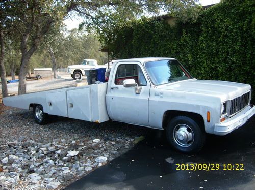 Chevrolet/gmc 1ton dually custom car hauler flat bed tow truck ratrod,street rod
