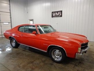 72 red chevelle malibu v8 clean classic show antique car coupe black matching 1