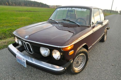 1975 bmw 2002 - vintage classic! malaga red, fun sports coupe, many pics!