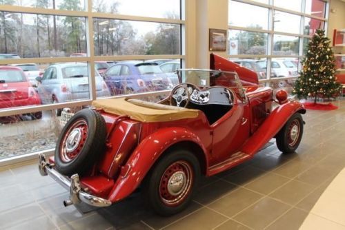 1952 mg td red with tan interior completely restored