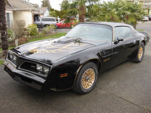 1978 trans am 455ci factory 4 speed 57000 miles blk/ blk , call now 4 quick sale