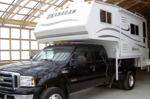2006 ford f-550 4x4 and an okanagan 117dbl ultimate suite truck camper