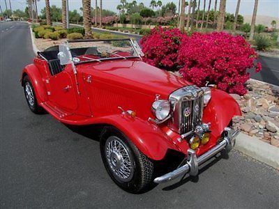 1952 mg td series roadster - california convertible 4 speed tribute no reserve!
