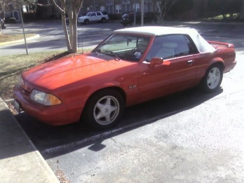 1992 ford mustang lx convertible 2-door 5.0l with supercharger