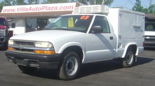 2003 chevrolet s-10 refrigerated truck hot &amp; cold side!