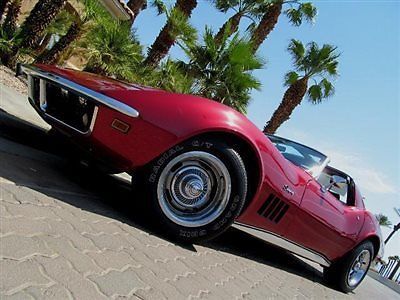 1969 chevrolet corvette stingray coupe t tops california vette no reserve!
