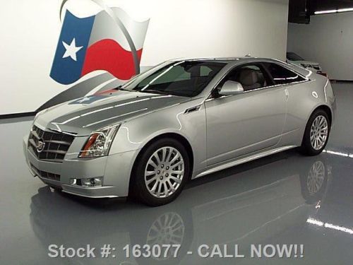 2011 cadillac cts performance coupe htd leather 23k mi texas direct auto