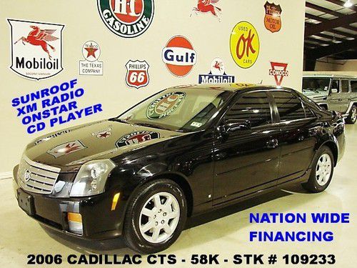 2006 cts,v6,rwd,sunroof,leather,traction control,onstar,16in whls,58k,we finance