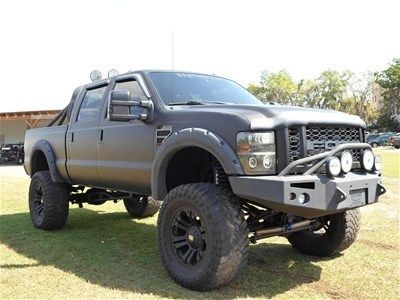 09 ford f-250 crew cab 4x4 diesel loaded 10" fabtech lift on 40's $30k upgrades