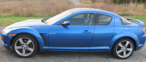 Nice 2005 mazda rx-8 coupe, dark blue with suicide doors, all electric, low mile