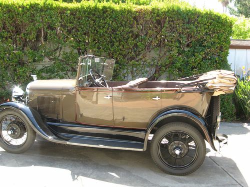 1929 model a ford phaeton, older restoration, great driver