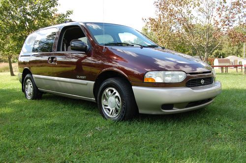 No reserve  very good running 2000 nissan quest van, 6 cyl, air cond., 3rd row