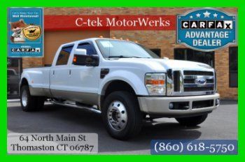 2008 king ranch* fl owned* rust free* 4x4 * leather* dually* low reserve!!
