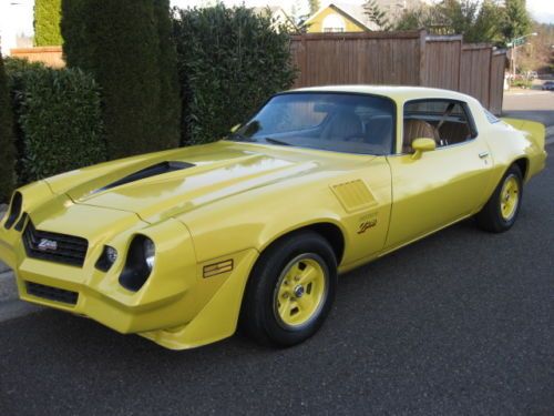 1979  z28 rare - yellow 350 ci , air cond 71,262 miles! super nice