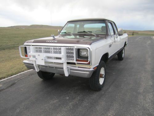 1982 dodge ram w-350 pickup truck 1 ton 4 wheel drive 4x4 vintage power wagon