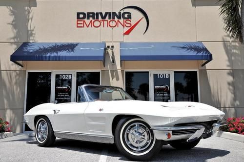 1963 chevy corvette convertible! white/tan! low miles!!