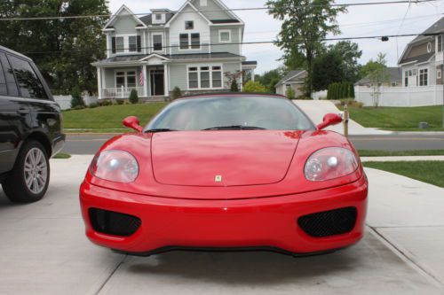 Ferrari 360 spider f1 red/tan serviced full records immaculate