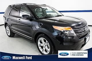 13 ford explorer fwd 4dr limited leather seats, clean carfax, sync, we finance!