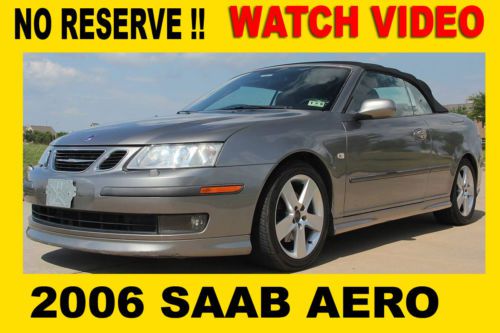 2006 saab covertible aero,clean tx title,rust free,low miles,no reserve