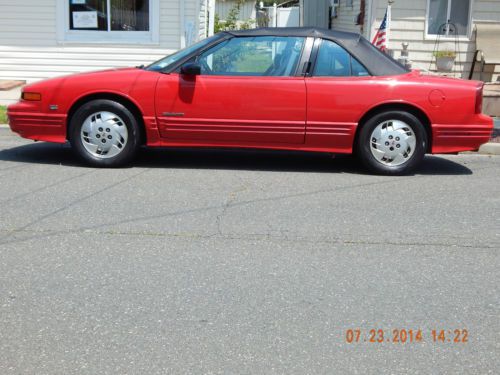 1993 red olds cutlass convertible