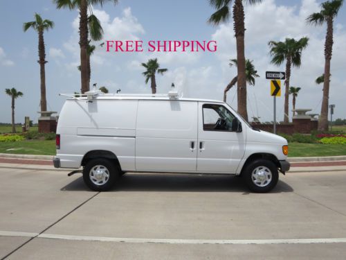 2007 texas own ford e-250 one owner cargo van fully service  91k
