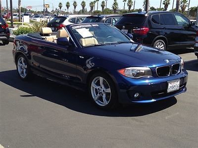 128i 1 series low miles 2 dr convertible 6-speed gasoline 3.0l straight 6 cyl de