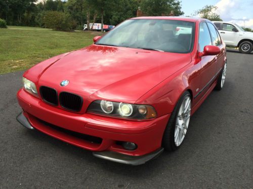 2001 bmw m5 imola red on red/black