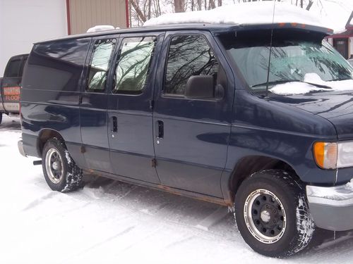 2001 ford e 150 work van high miles runs great verry reliable.