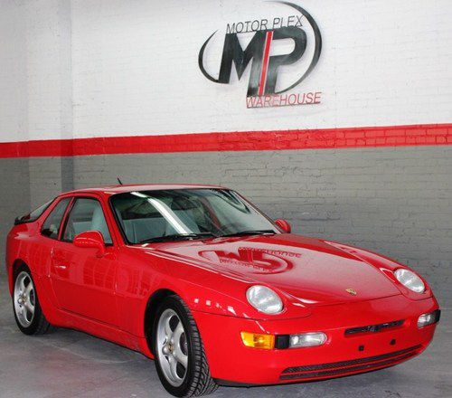 1995 red porsche 968- 3.0l 4-cyl.-6 speed coupe -leather-excelent condition