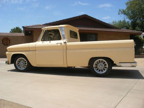 1966 chevy short-bed blown 350,with dual carbs,turbo 400!! true arizona truck!!