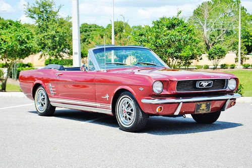 Simply amazing v-8 auto p.s 1966 ford mustang convertible with a/c wow stunning