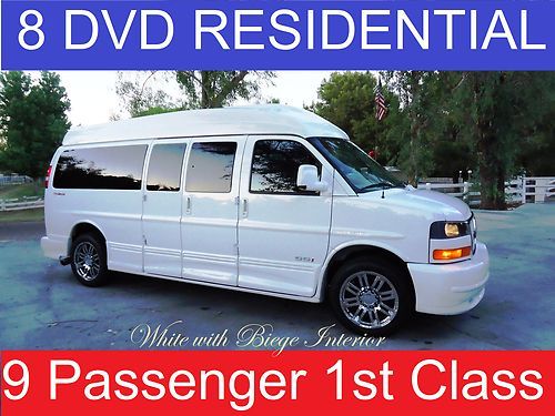 First class presidential, 8 tv-dvd-gps-rvc, 29" tv, 9 pass custom conversion van