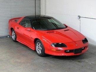 1997 camaro rs bright red v6, grey leather, low miles, 4th gen camaro