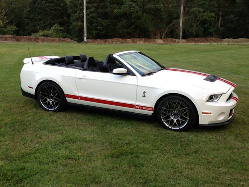 2012 shelby gt500 convertible ford mustang