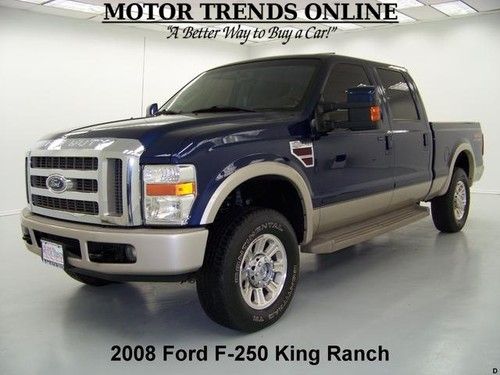 2008 4x4 king ranch turbo diesel sunroof leather htd seats ford f-250 79k