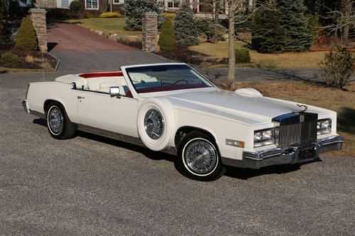 1979 cadillac eldorado convertible for sale~gorgeous color combo~15,349 miles!!