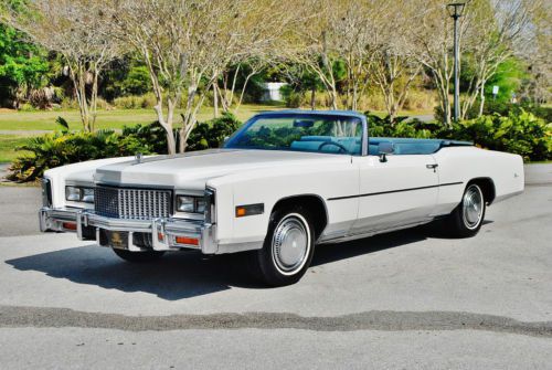 Just 46,23 miles on this amazing 1976 cadillac eldorado convertible must see wow