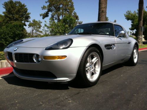 2000 bmw z8 silver/black 6 speed hard top,2 owners! rare car!