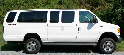 2007 ford e-350 extended 15-passenger van quigley conversion 4x4 4wd one owner