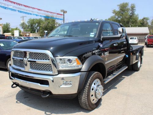 6.7l i6 diesel laramie leather navigation cm flat bed aisin drw dually tow 4x4