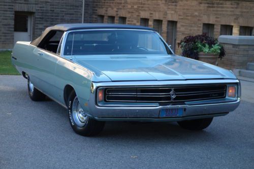 1969 chrysler 300 convertible 440 v8, documented low miles, only 1 of 1,933 made