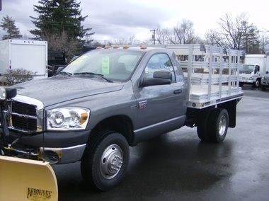 Heavy duty 4x4 flat bed stake body plow medium duty hd commercial truck utility