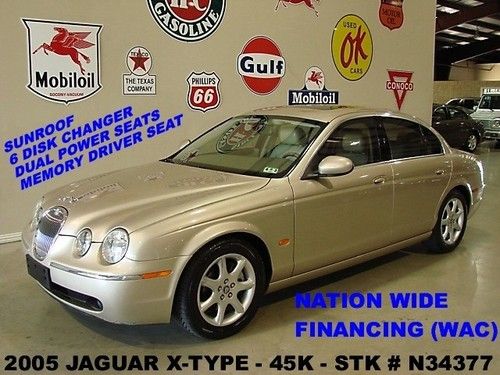 2005 s-type,4.2,automatic,sunroof,leather,6 disk cd,17in whls,45k,we finance!!
