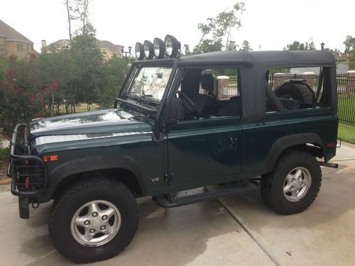 1997 land rover defender - british racing green - awesome - low reserve