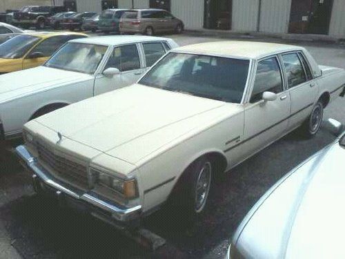 1984 pontiac parisienne identical to chevrolet caprice classic sedan 4-door 5.0l